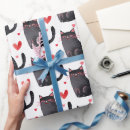 Search for cat birthday wrapping paper Black