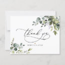 Search for eucalyptus thank you cards Elegant calligraphy script