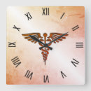 Search for medical office clocks Caduceus