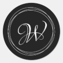 Search for circular monogram stickers Elegant
