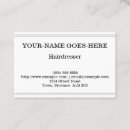 Search for monogram standard business cards Hair stylist
