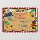 Search for treasure map birthday invitations Ship