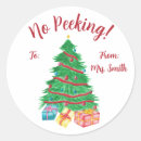 Search for christmas no peeking stickers Tree