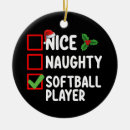 Search for softball christmas tree decorations Xmas