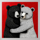 Search for black and white bear posters Cute