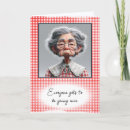 Search for old woman birthday cards Getting older