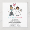 Search for cute cartoon couple wedding invitations Groom