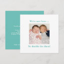 Search for newborn square invitations Contemporary