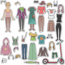Search for paper doll stickers Retro