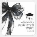 Search for graduation invitations stickers Black and white