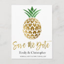 Search for pineapple save the dates Gold