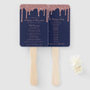Search for rose gold and navy blue wedding programs Chic
