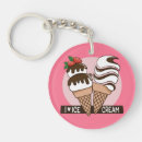 Search for ice cream rounded key rings Strawberry