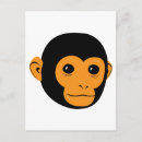 Search for monkeys graphic postcards Baby
