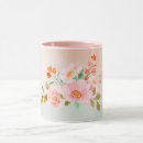 Search for pink watercolor background mugs Floral design