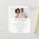 Search for downsize invitations Change of plans