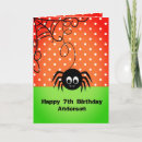 Search for spider birthday cards Spooky