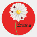 Search for lady bug birthday stickers Red