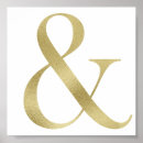 Search for ampersand posters Gold