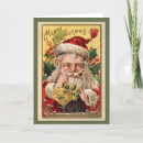 Search for vintage santa claus christmas cards Old