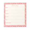 Search for flower border notepads Red