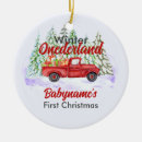 Search for red truck christmas tree decorations Watercolor