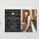 Search for music party invitations Black
