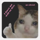Search for sad cat stickers Cute