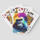 Search for apes playing cards Gorilla