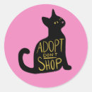 Search for adopt round stickers Cat