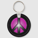Search for peace sign key rings Pink