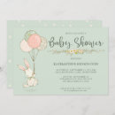 Search for spring bunny baby shower invitations Vintage