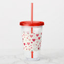Search for heart pattern tumblers Red
