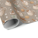 Search for christmas hot chocolate wrapping paper Watercolor