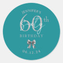 Search for 60th birthday stickers Silver