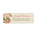 Search for apple blossoms return address labels Floral