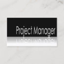 Search for project manager business cards Black