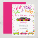 Search for parade birthday invitations Drive by party