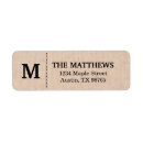Search for rustic burlap return address labels Trendy
