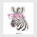 Search for zebra design stickers Animals
