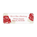 Search for ruby wedding anniversary return address labels Red