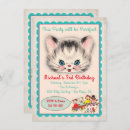 Search for vintage kitty invitations Kitten