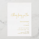 Search for gold foil pressed wedding invitations Modern