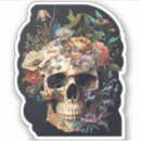 Search for day dead stickers Floral skull