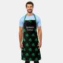 Search for black irish aprons Shamrock