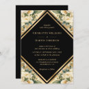 Search for black and ivory invitations Geometric