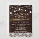 Search for wood and lace wedding invitations Trendy