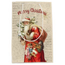 Search for vintage santa claus gift bags Merry christmas