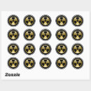 Search for toxic stickers Radioactive