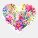 Search for floral heart wreath stickers Flowers